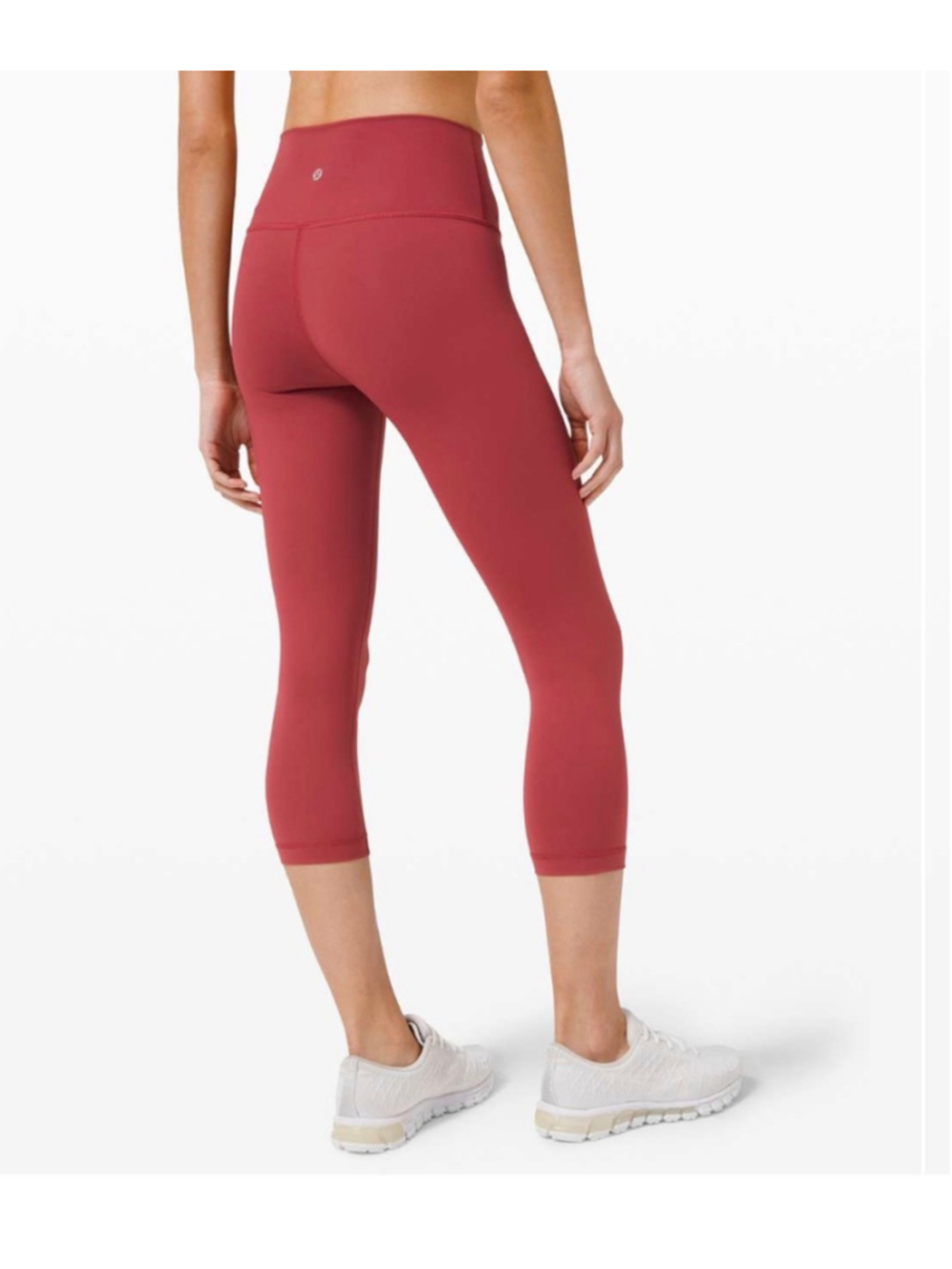 Lululemon Wunder Under High-Rise Crop Leggings in Chianti Red, size 8,